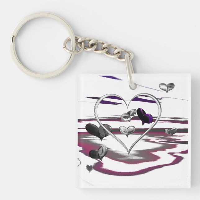 Futuristic Romance Key Ring (Front)