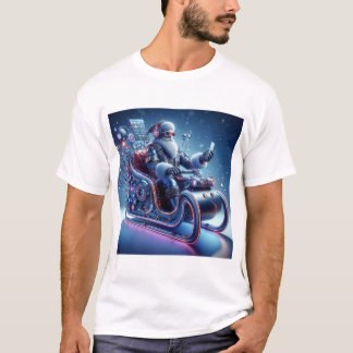Futuristic Santa Claus T-shirt
