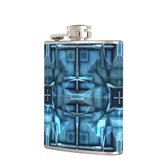 Futuristic Sci-Fi Armour 1 Wrapped Flask (Left)