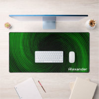 Futuristic Sci Fi Neon Green Swirls Custom Gaming