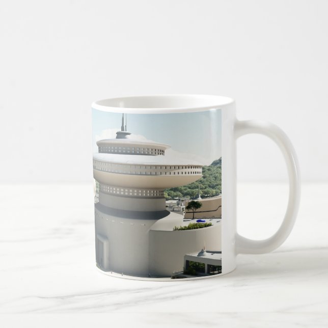 Futuristic Sci-Fi townscape Coffee Mug (Right)