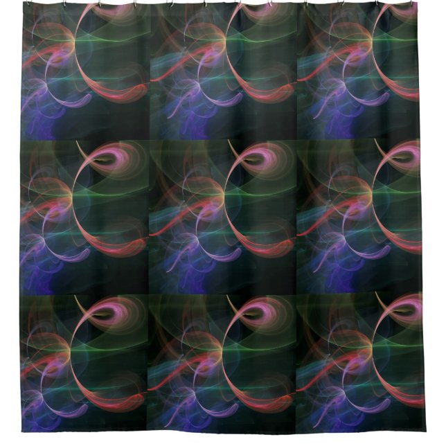 Futuristic Shower Curtain (Front)
