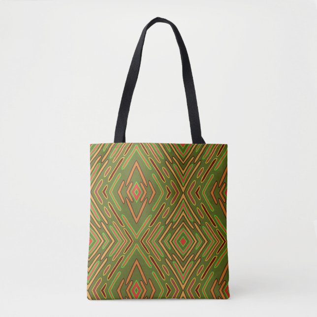 Futuristic Space Age Hi-Tech Tote Bag (Front)