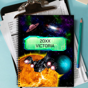 Futuristic Space Odyssey, spaceship customised Planner