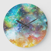 Futuristic space, starry nebula background.