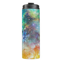 Futuristic space, starry nebula background.