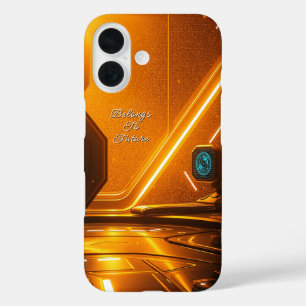 Futuristic Space Station Interior iPhone 16 Case