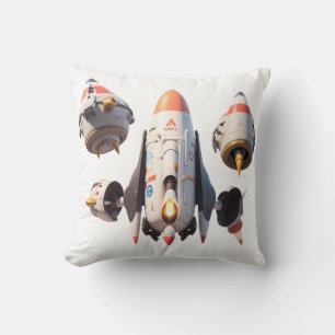 Futuristic Spacecraft Design Detachable Modules Cushion