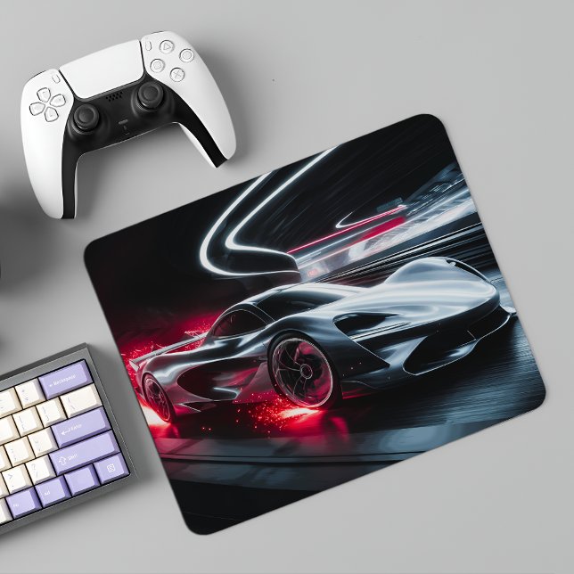 Futuristic Speed Demon Sleek Concept Car  Mouse Pad (Creator Uploaded)