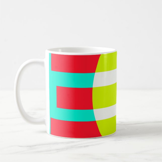 Futuristic sunset coffee mug (Left)