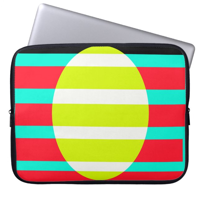 Futuristic sunset laptop sleeve (Front)