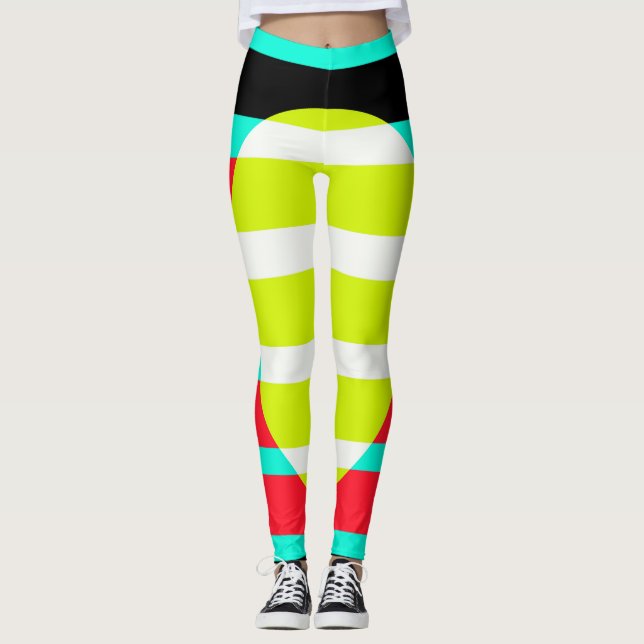 Futuristic sunset leggings (Front)