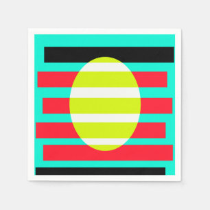 Futuristic sunset napkin