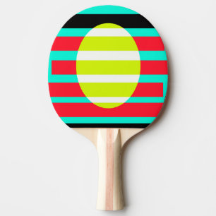 Futuristic sunset ping pong paddle