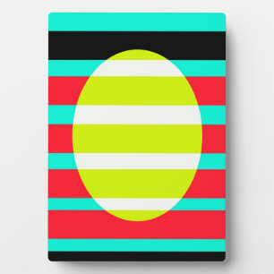 Futuristic sunset plaque