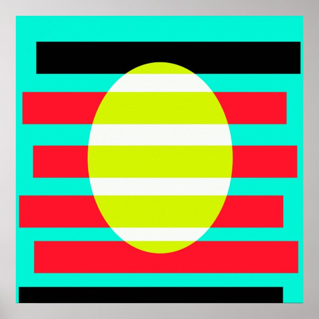 Futuristic sunset poster (Front)