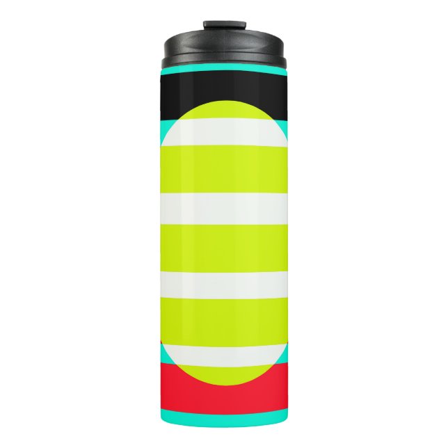 Futuristic sunset thermal tumbler (Front)