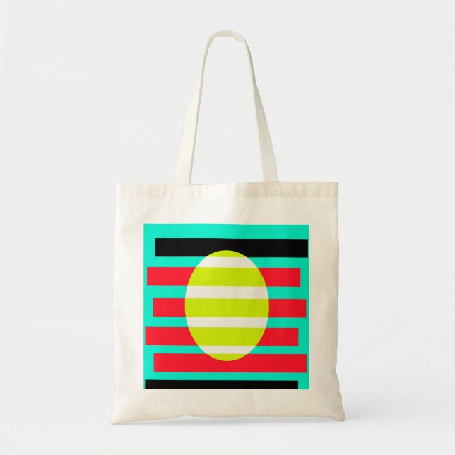 Futuristic sunset tote bag (Front)
