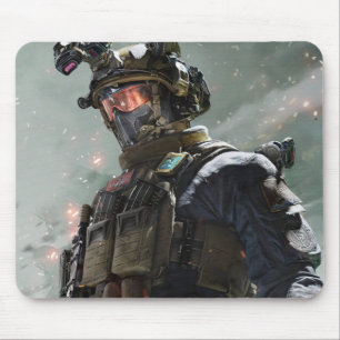 Futuristic Tactical Soldier Gaming Mouse Pad
