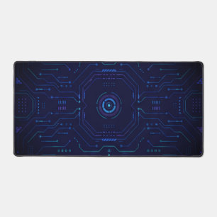 Futuristic Tech Desk Mat