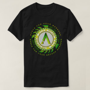 Futuristic Tech Letter A Typography Custom Text T-Shirt