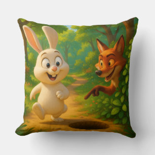 Futuristic Tech Wall Art – Electric Blue & Neon Gr Cushion