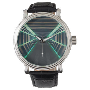 Futuristic Technology Computerized Tech Lines Watch