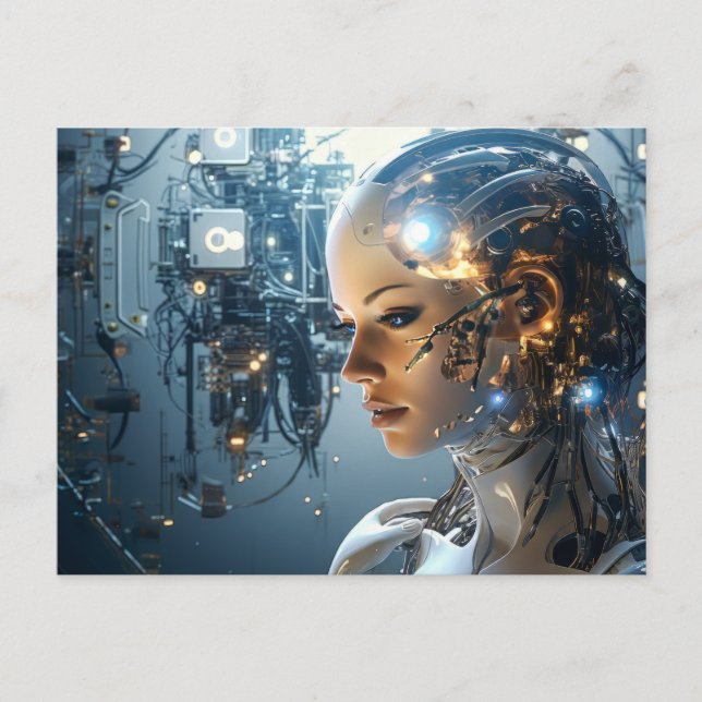 Futuristic Technology Postcard (Front)