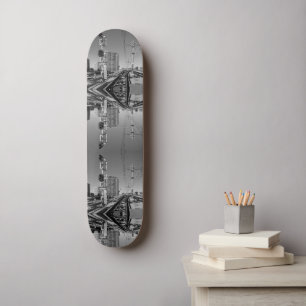Futuristic Time Bending World Skateboard