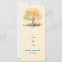 futuristic tree pedestal sign invitation