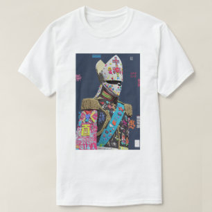 Futuristic Voxel Glitch Art Military Officer Cyber T-Shirt