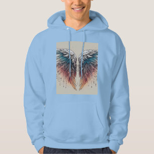 Futuristic Wing Tattoo Hoodie