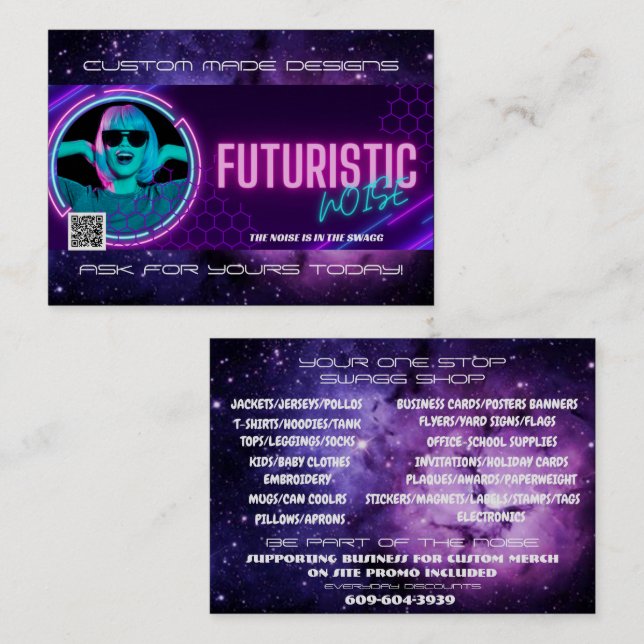 FuturisticNOISE Business Card (Front/Back)