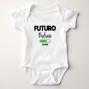 Futuro padrino cargando baby bodysuit