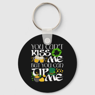 Fuuny Irish St Patrick's Day Waitress Rtender Sham Key Ring