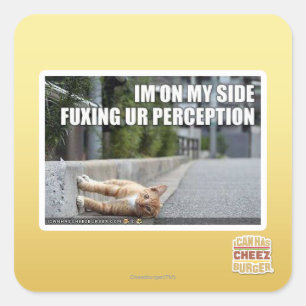 Fuxing Ur Perception Square Sticker
