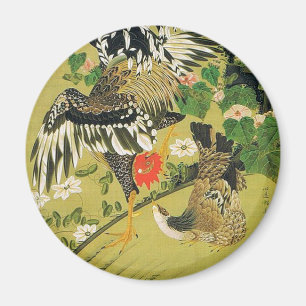 Fuyo Soukeizu Painting by Ito Jakuchu Magnet