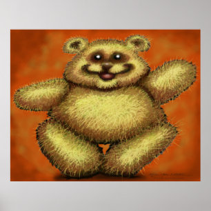 Fuzzy Bear Poster
