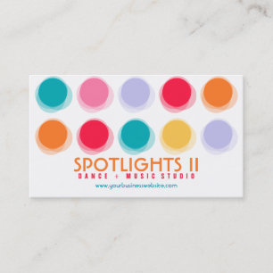 Fuzzy Blur Color Dots Retro Pop Fun Profile Card