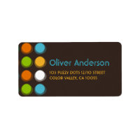 Fuzzy Blur Colour Dots Fun Retro Party Address Lab