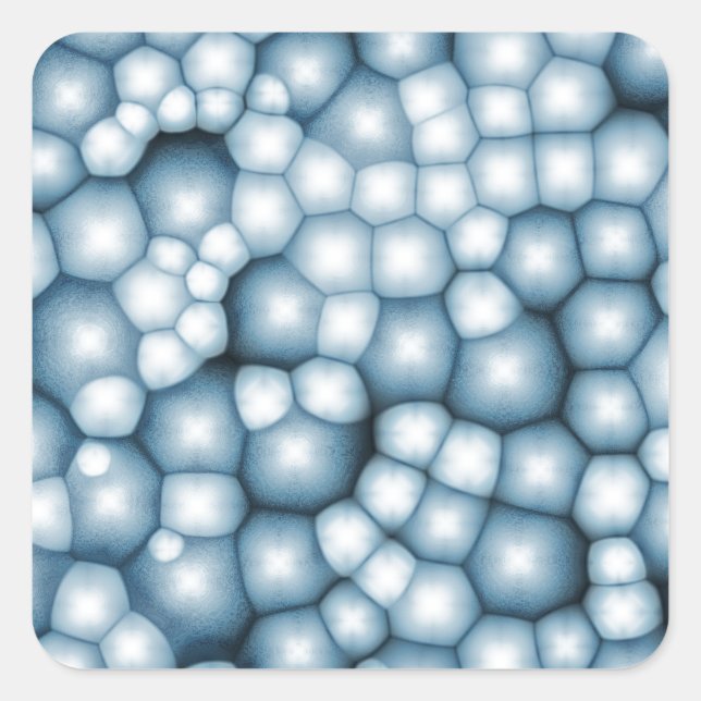 Fuzzy Bubbles Square Sticker (Front)
