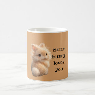 Fuzzy bunny: Some Bunny Loves You Coffee Mug