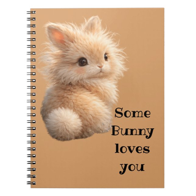 Fuzzy bunny: Some Bunny Loves You Notebook (Front)