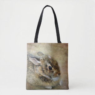 Fuzzy Bunny Tote Bag