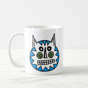 Fuzzy cat coffee mug