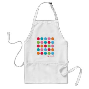 Fuzzy Colour Dots Fun Colourful Custom / Gift Standard Apron
