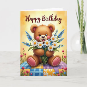 Fuzzy Creature Birthday Card