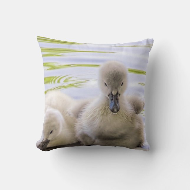 Fuzzy cygnets - pillow (Front)