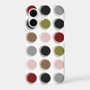 Fuzzy Dots Colourful Retro Mod Pattern Phone Case