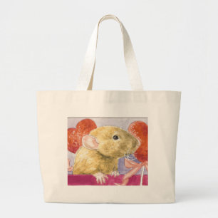 fuzzy dumbo baby large tote bag
